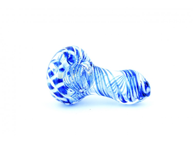 Pipa Pyrex 6 cms Azul Blanca - Productos Genéricos