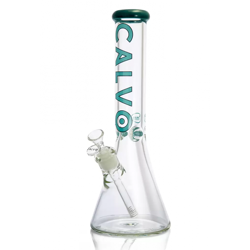 Bong Beaker Lite Blue 35cm Calvo Glass - Calvo Glass